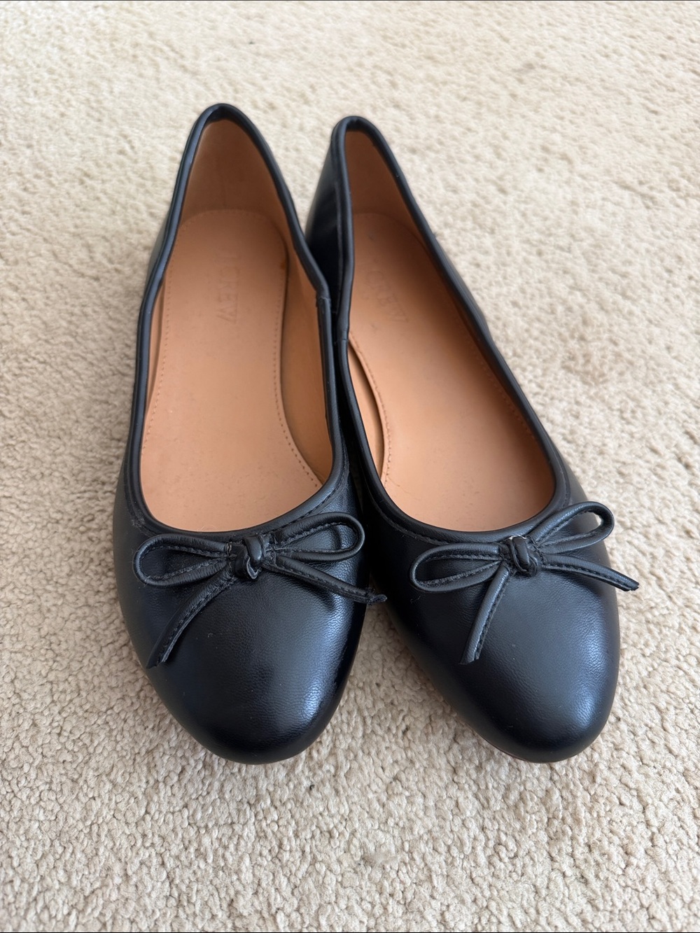 J. Crew Black Bow Ballet Flats - Women